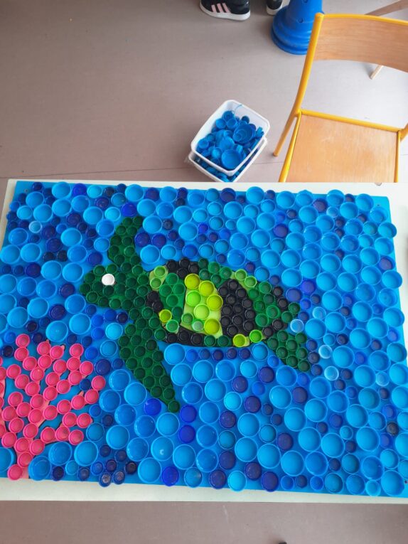 De l’upcycling artistique durant les accueils